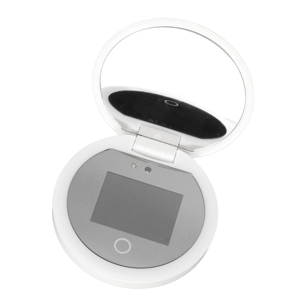 Sunscreen Mirror UV Camera UV Mirror Sunscreen Testing Camera with Light 2X Magnification Travel Makeup 3.5in  Size L