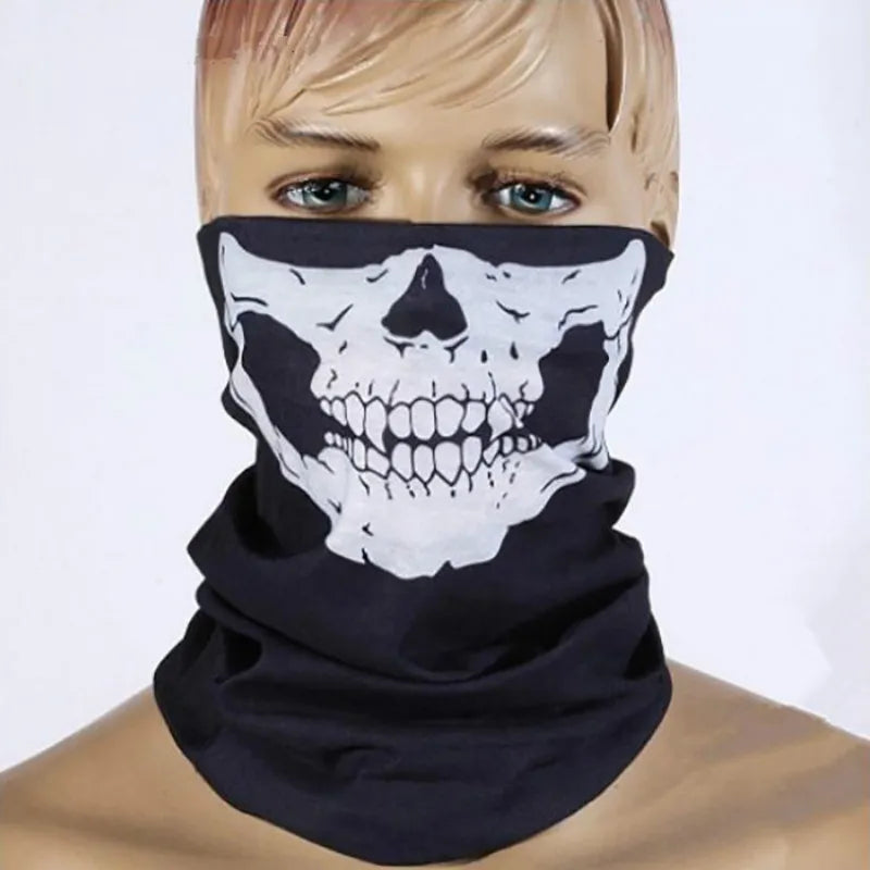 Multi-functional eight Color Skull Bandana Helmet Camping Halloween Neck Face Mask Paintball Ski Sport Headband Hiking Scarves