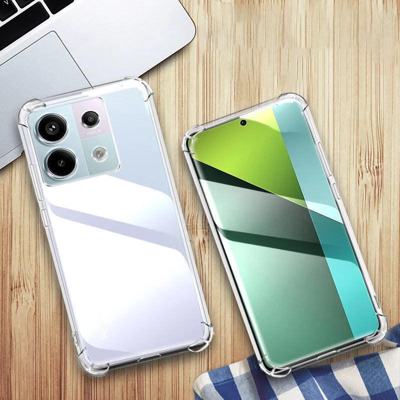 1.5MM Thick Shockproof Case For Xiaomi Redmi Note 13 Pro 4G Ultra Clear Case on For Redmi Note 13 Pro Plus 5G Back Cover