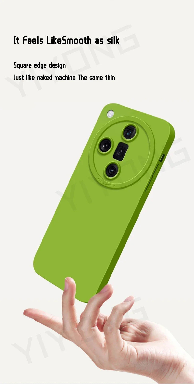 For FindX8 Pro Case YIYONG Silky Feel Liquid Silicone Soft Cover For OPPO Find X8 Ultra X9 Pro FindX9 5G Shockproof Phone Cases