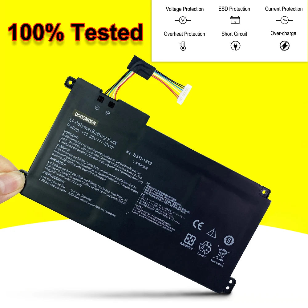 New C31N1912 B31N1912 Battery For ASUS VivoBook 14 E410MA L410MA E410KA E510MA E510KA F414MA L510MA R522MA Laptop 11.55V 42Wh