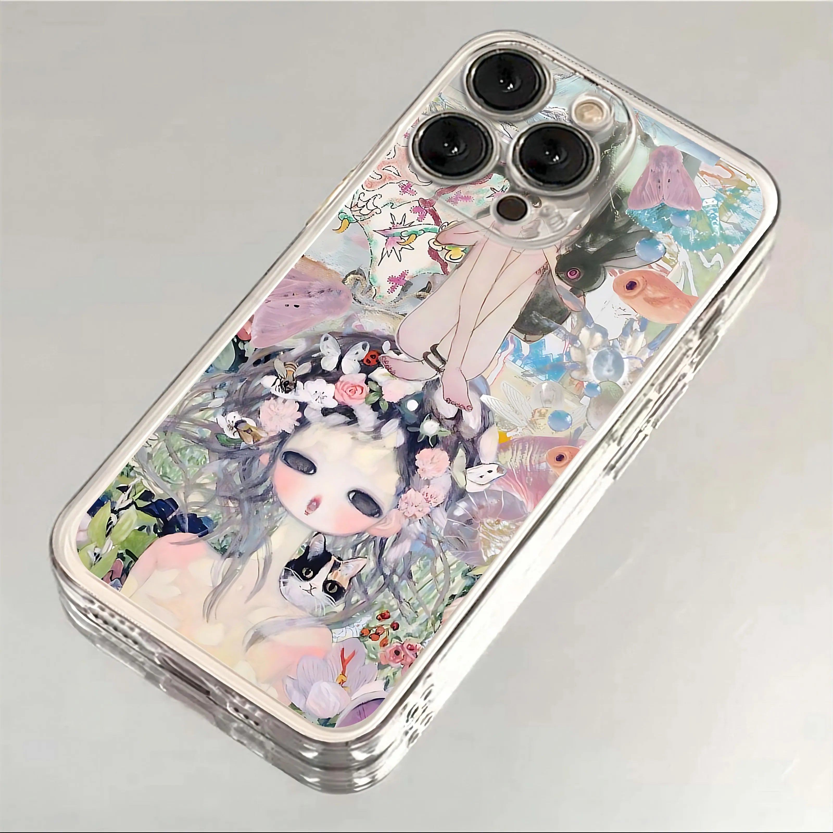 Aya Takano Phone Case For Xiaomi Redmi Note 13 12 12C 11 10 10C 13C 10s 9 9s 9A 9T 9C 8 7 Pro Max 4G 5G Luxury Transparent Cover