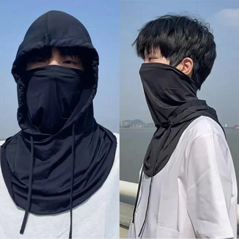 Thin Breathable Balaclava Hat Motorcycle Bicycle Full Face Mask Summer Cycling Helmet Hood Covers Outdoor Sports Neck Sunhat