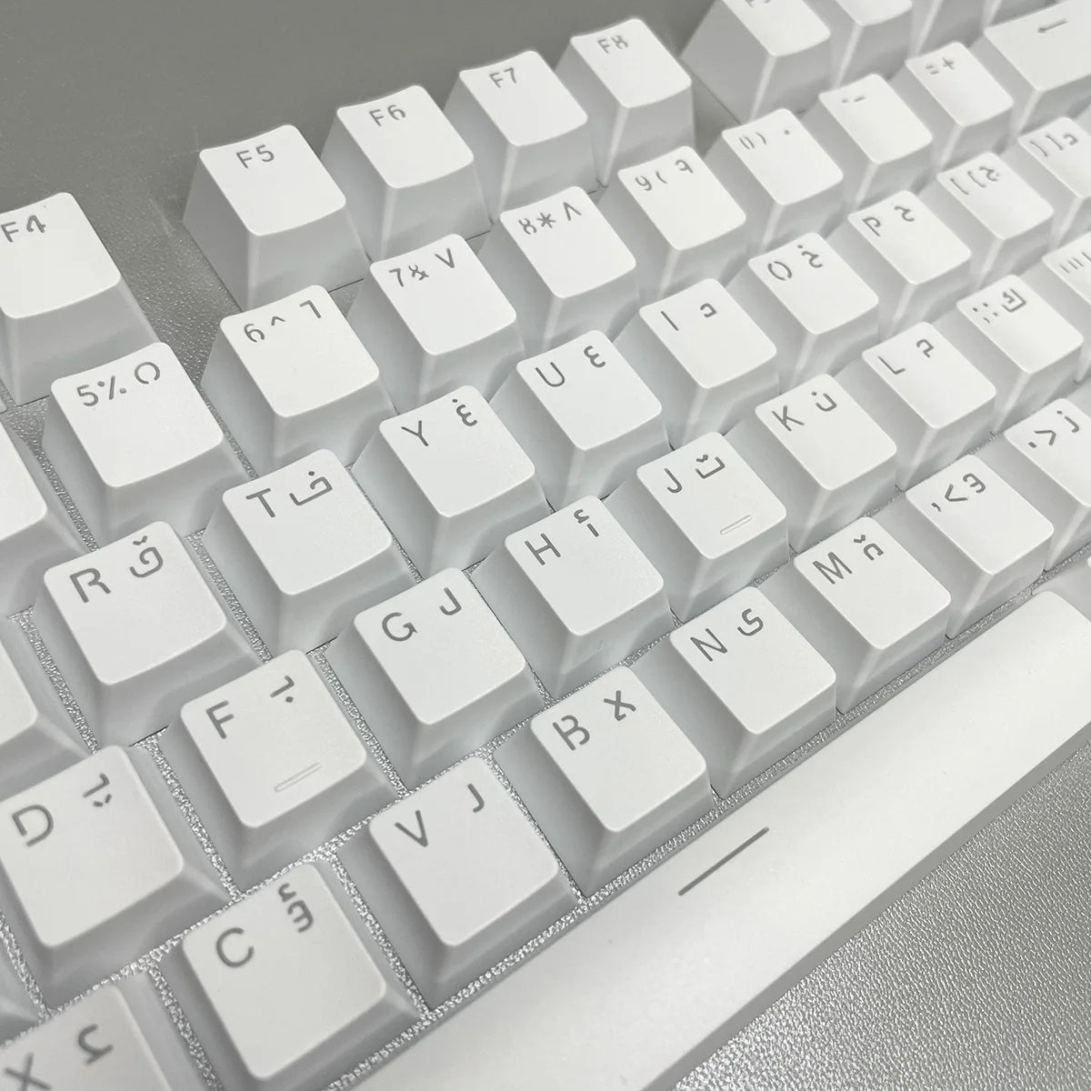 Russian Keycaps Spanish Arabic Korean Portuguese French German Thai Letters Translucent Keycaps For Cherry MX Switch 104 Key LK1