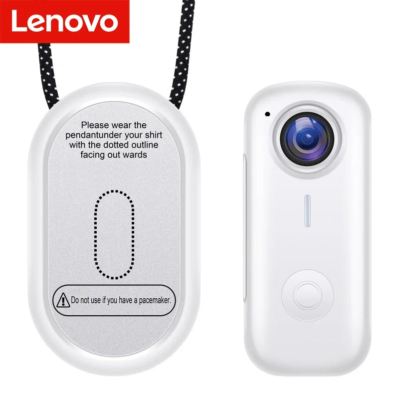 Lenovo Magnetic Sports Camera 2K Mini Thumb Camera WiFi 120° Wide Angle Smart Anti Shake For Cycling Vlog Motorcycle Helmet