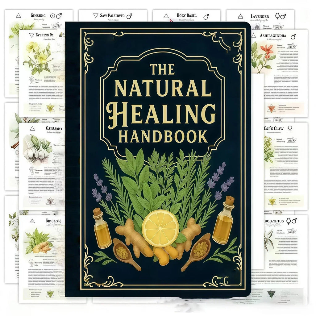 Holistic Herbal Remedy Book - Natural Healing Guide with Recipes for Heart Support, Blood Pressure & Focus. Wellness Manual