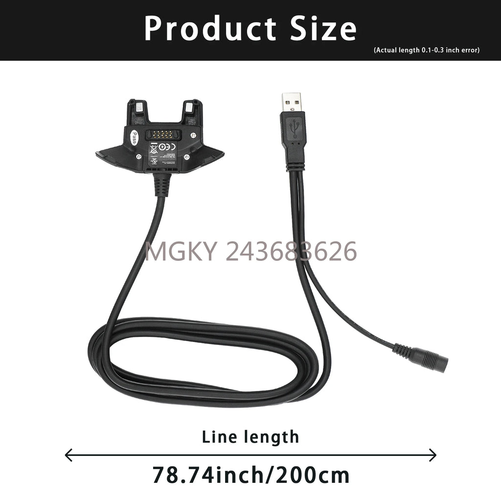 CBL-TC7X-USB1-01 Power Charger for Zebra Motorola Symbol TC70 TC70X TC72 TC75 TC75X TC77 Charging Cable with Adapter