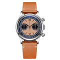 ADDIESDIVE Men watches Quartz Wristwatch Sport waterproof 100m Chronograph AR Coating VK64 Movement Retro Leather Watch New