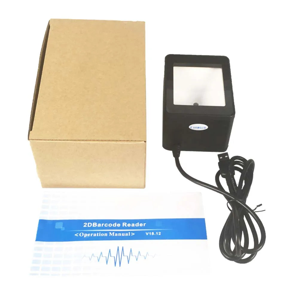 Cheapest 2D CMOS Desktop QR Code Barcode Reader Wired High-end Barcode Scanner With USB Interface Payment Box