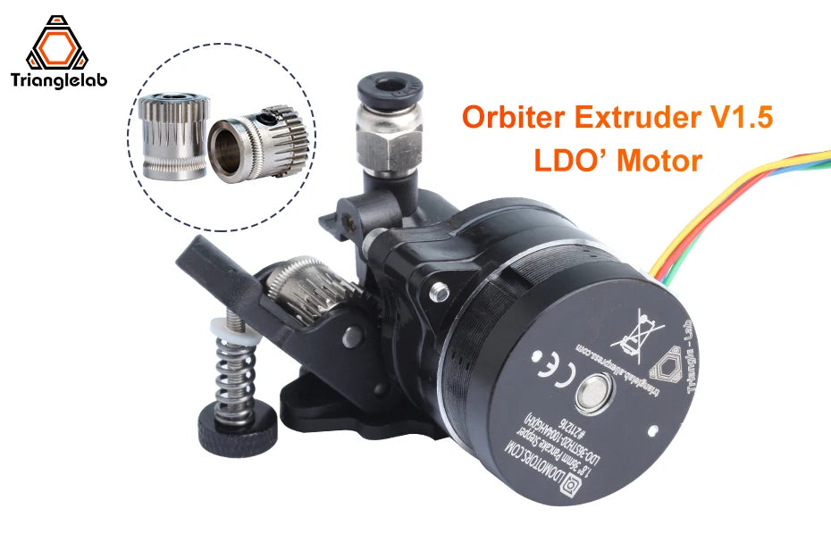 Trianglelab(Genuine Authorized) Orbiter Extruder V1.5 Full Version With MOTOR for  Compatible DDE-O PLA PEI TPU ABS