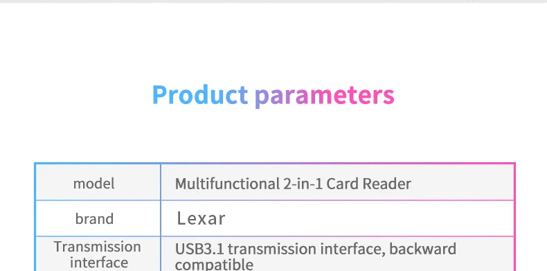 Lexar Card Reader USB 3.1 for SD Micro SD TF Memory Card Adapter for PC Laptop Accessories Smart Cardreader USB Flash Drive