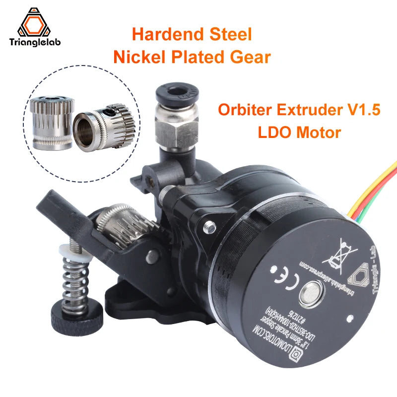 Trianglelab(Genuine Authorized) Orbiter Extruder V1.5 Full Version With MOTOR for  Compatible DDE-O PLA PEI TPU ABS