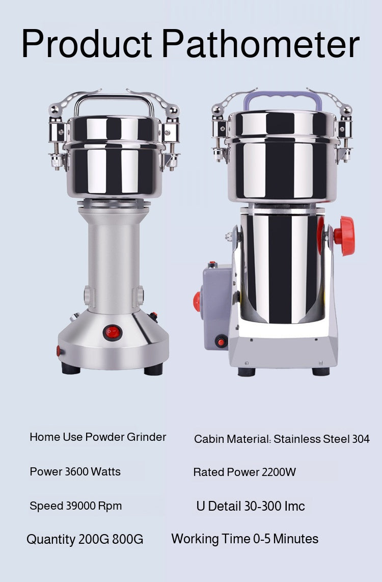 Grains and Cereals Grinder Grains Spices  Coffee Dry Food Grinder Mill Grinding Machine Gristmill Home Flour Powder Crusher